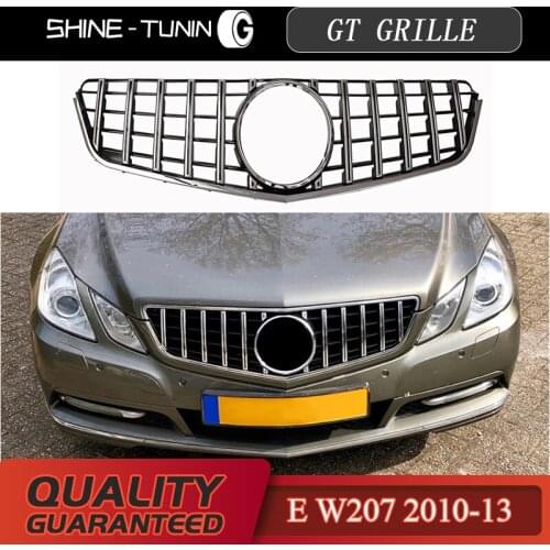 Front Grille Suitable for E class W207 GT GTR Grille E200 2010-13 Front grille silver Grille