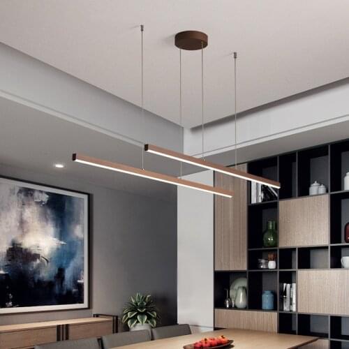 Brown color led pendant lights for kitchen dining room Office lighting modern nordic lamp pendant lamp hanging lights fixtures
