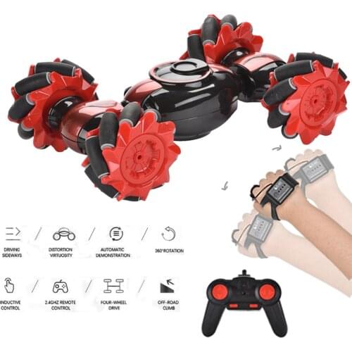 Rc car stunt car gesture induction twisting off-road vehicle climbing car light music drift dancing while driving watch RC toy