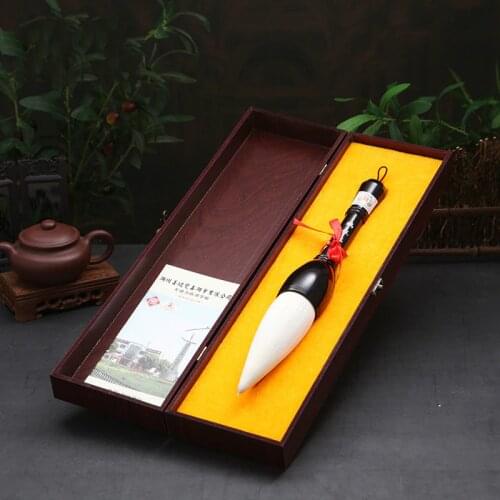 Shuangxi Shanlian Lake pen buffalo horn Yanghao pen Chinese painting calligraphy lettering business gift writing brush gift box