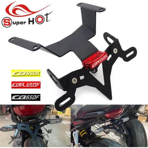 For Honda CB650R CBR650R CB650F CBR650F CBR CB 650F 650R Motorcycle Accessories Folding license plate cover License Plate Holder