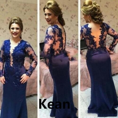 Backless Evening Dress Deep V-neck Mother of Bride Dress Special Occasion Islamic Dubai Kaftan Saudi Arabic Evening Prom Dress