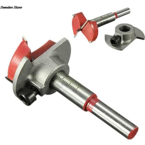 High Quality 1PC Cemented Carbide 35mm Hole Saw Woodworking Core Drill Bit Hinge Cutter Boring Forstner Bit Tipped Drilling Tool
