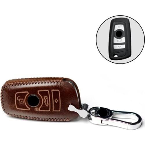 High Quality Car Genuine Leather Key Case Holder Cover For BMW X1 X3 X4 X5 X6 E90 E60 E36 E93 F15 F16 F48 G30 F11 F30