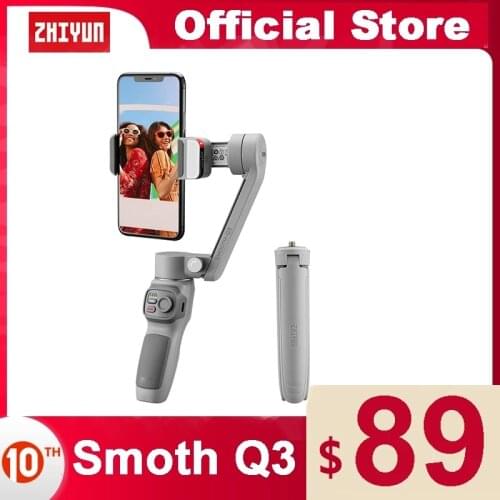 Used 2- Axis Smartphone Gimbal Stabilizer for iPhone 11 Pro Xs Max Xr X 8 Plus 7 6 SE Zhiyun Smooth X Smartphones Selfie Stick