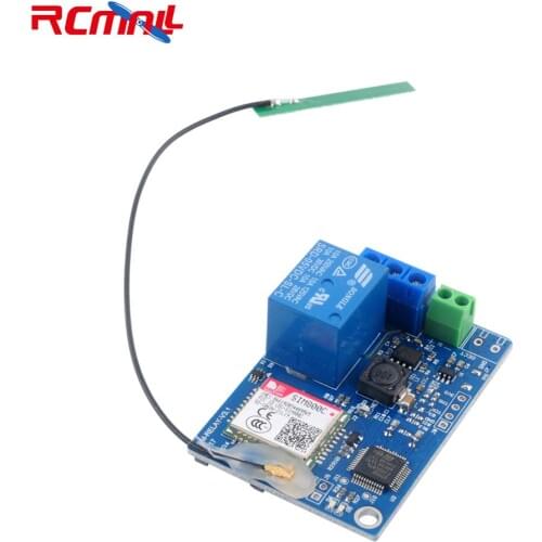 RCmall 1 Channel Relay Module SMS GSM Remote Control Switch SIM800C STM32F103CBT6 for Greenhouse Oxygen Pump FZ3024