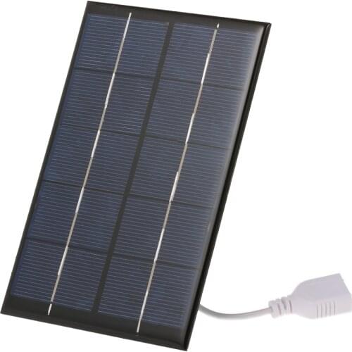 2.5W/5V Mini Solar Panel DIY Solar System Battery Cell Phone Power Bank Charger Portable Solar Charger for Camping Hiking Travel