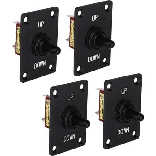 4pcs Boat 3 Pin Up Down On/Off/On Momentary Toggle Switch Panel 12V 15A