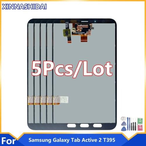 5pcs/New 8.0" LCD For Samsung Galaxy Tab Active 2 T395 SM-T395 SM-T395C LCD Display Touch Screen Digitizer Glass Assembly