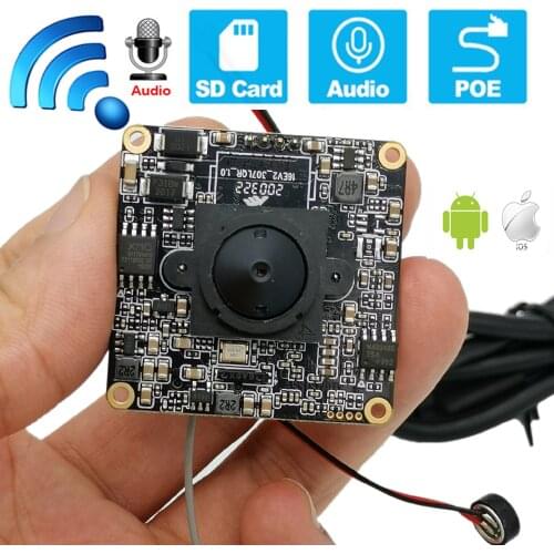 720P 960P 1080P 2MP 3MP 5MP Hd Onvif P2P Size 38*38mm Hi3518E HI3516E Audio Wireless IP Camera Module Wifi SD Card Slot Camhi