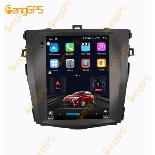 128G Android 10 Tesla Style Screen For TOYOTA Carolla 2006 2012 Car Multimedia Function Player GPS Radio Auto Stereo Head Unit