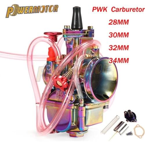 Colorful 28 30 32 34mm Motorcycle PWK Carburetor Carburador Carb for 110cc - 250cc 2T 4T two stroke Engine Scooter Dirt Pit Bike