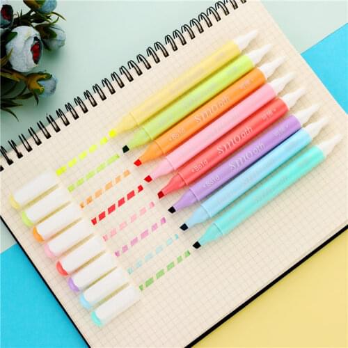 Colorful Highlighters Art Markers Mildliner Highlighter Pen Set Drawing Painting Fluorescent Pen School Supplies 04446