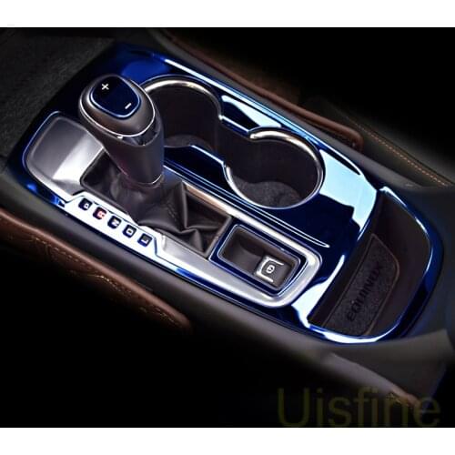 Interior special stainless steel central control gear change decorative stickers For Chevrolet Equinox 2017 2018 2019