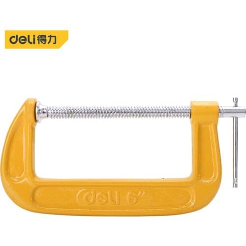 Deli Duty G Clamp 6'' C-Clamp Metal Carpenter Handyman Vise Grip Hand Tool For Wood Working DIY Hand Tools Alicates High Quality