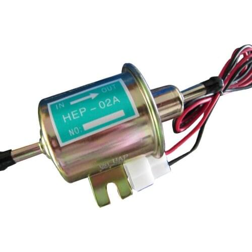 KCSZHXGS 24V/12V electric fuel pump pressure full copper HEP-02A electronic pump oil external diesel fuel oil pump 1pc