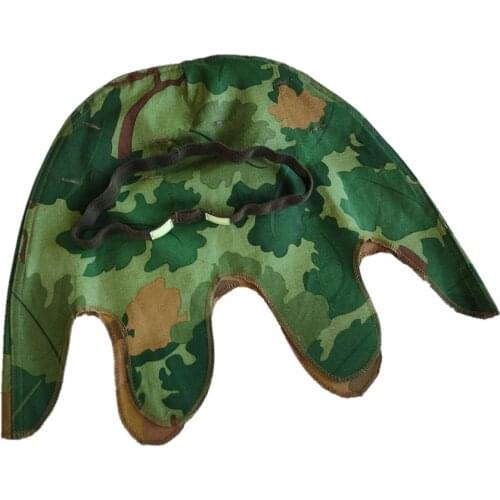 OUTDOOR MILITARY WW2 US M1 MITCHELL CAMOUFLAGE HELMET COVER WITH EYE STRAP SET Free Shipping