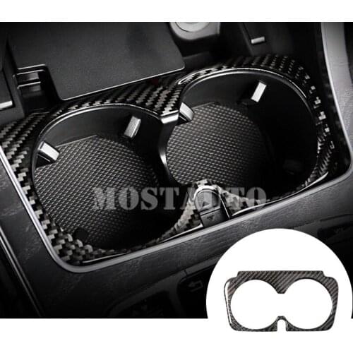 For Benz GLC X205 X253 Carbon Fiber Console Water Cup Holder Cover 2015-2018 1pcs Car Accessories Interior Car Decor Car Trim