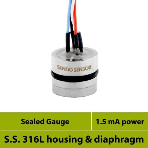 Pressure sensor module, sealed gauge, 100 mpa, 60 mpa, 40 mpa, 10 mpa, 1000 bar, 600 bar, 400 bar, 100 bar, 25 bar, 16bar, 10bar