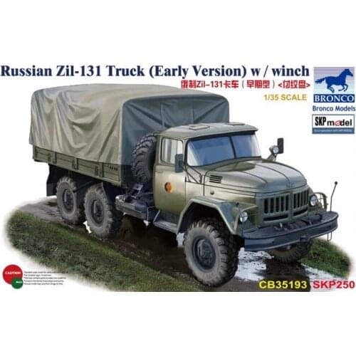 BRONCO CB35193 1/35 Russian Zil-131Truck (Early Version) w/winch - Scale Model Kit