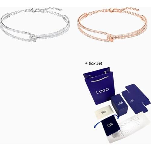 2019 new rose gold and Silver Retro Twist Lady Bracelet Best Gift for girlfriend