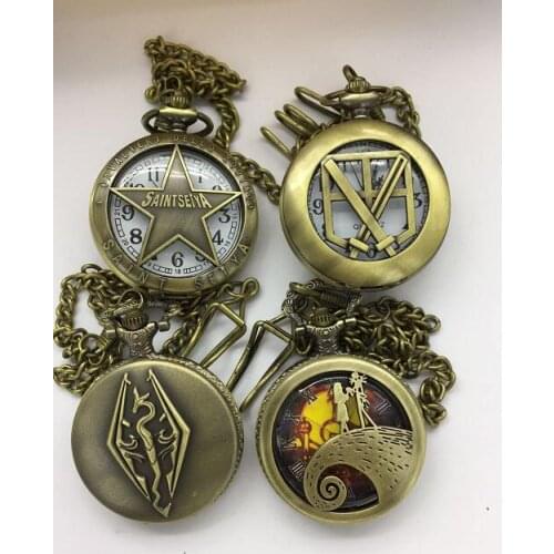 Wholesale 20 PCS/lot Saint Seiya snake steampunk antique pocket watches gift