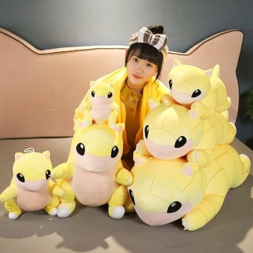 22-80cm Lovely Pangolin Scale Plush Toys Kawaii Hugging Pillow with Blanket Stuffed Soft Rare Animal Birthday Gift for Children
