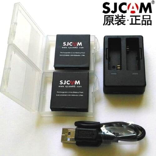 SJCAM Accessories Original SJ6 Batteries Rechargable Battery Dual Charger Battery Case For SJCAM SJ6 Legend Action Sports Camera