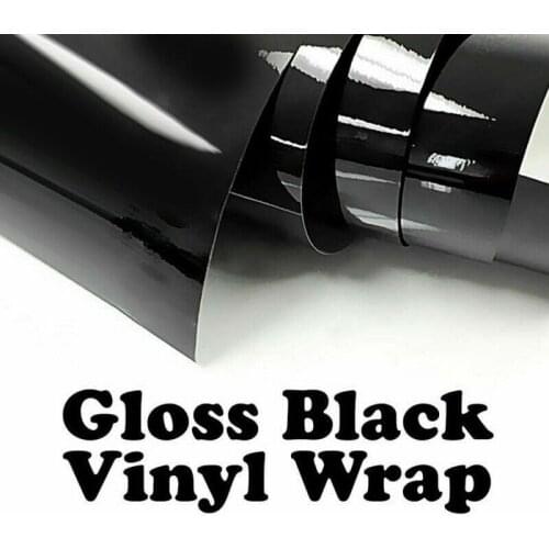 Vinyl Wrap Roll Film Car Sticker Decal Motorcycle Automobile Styling Car Wrap Stickers Auto Decal Air Bubble Free Glossy Black