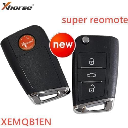 1pcs Xhorse XEMQB1EN 3 buttons VVDI Super Remote for VW MQB type with VVDI super chip for VVDI2 MINI key tool