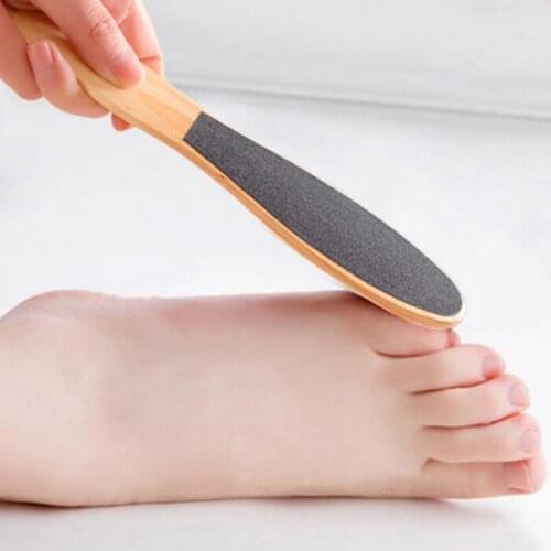 1x 23cm Wooden Foot Rasp Double Sided Foot File Callus Dead Skin Remover Pedicure Scrubber Tool Smooth skin Peeling tools