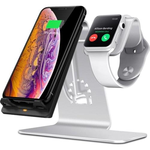 Wireless charger is suitable for iWatch wireless charging mobile phone watch two-in-one fast wireless charger