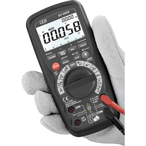 CEM DT-9959 Bluetooth 50000count CAT III 1000V IP67 4-20mA Data logger Professional True RMS Digital Multimeter Brands