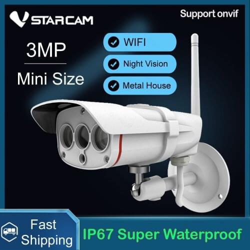 VStarcam C16S 3MP 2MP WiFi IP Camera Outdoor 1296P 1080P Security Camera Waterproof IP67 IR Night Vision CCTV Garage Camera