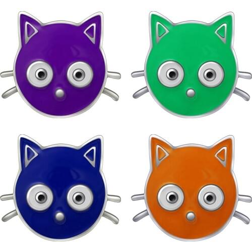 KZ1042 New Beauty Trendy Lovely Colorful Cat 18mm snap buttons fit 18mm snap necklace jewelry wholesale Gift