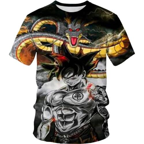 2021 summer fashion new cartoon cartoon little yellow cat 3D printing pattern mens short-sleeved casual T-shirt