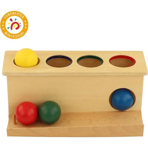 Montessori Material Push Toys Baby Toy Teaching Aids Preschool Toy Colorful Know Color Children Toy