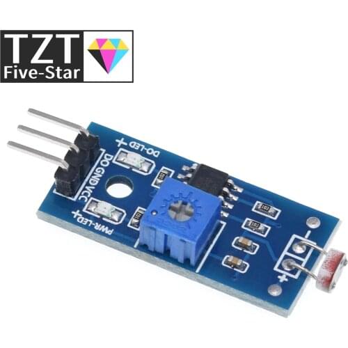 TZT Photosensitive brightness resistance sensor module Light intensity detect New For Arduino