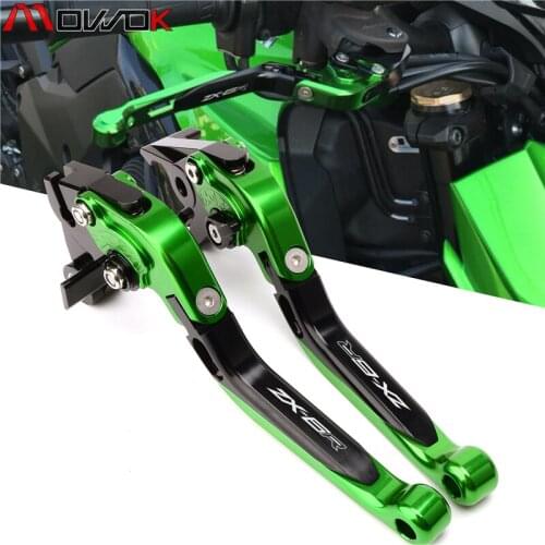Motorcycle CNC Aluminum Brake Levers adjustable Folding extensible Clutch For Kawasaki Ninja ZX6R 636 2019-2020
