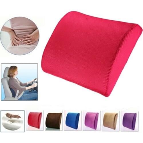 Soft Memory Foam Seat Chair Lumbar Back Support Cushion Pillow for Office Home Car