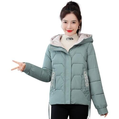 Cotton Padded Jacket Winter Hooded Parkas Woman Warm Down Jacket Large Size Woman Coat Thicken Women Casual Women Puffer Jacket