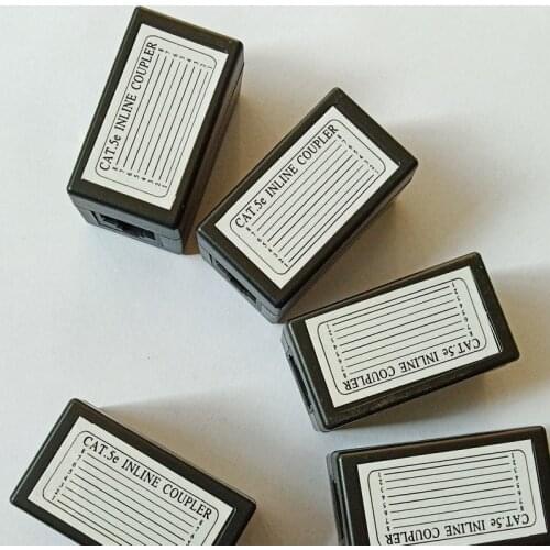 Network Ethernet Dual Straight Head Lan Cable Joiner Coupler RJ45 CAT 5 5E 6 6a Extender Plug Network Cable Connector