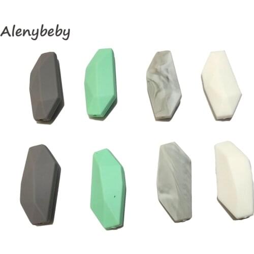 Silicone Willow Beads Teether BPA Free Baby Teething Food Grade Silicone Coon Shape Teethers Mom Infant Nursing Chew Necklace