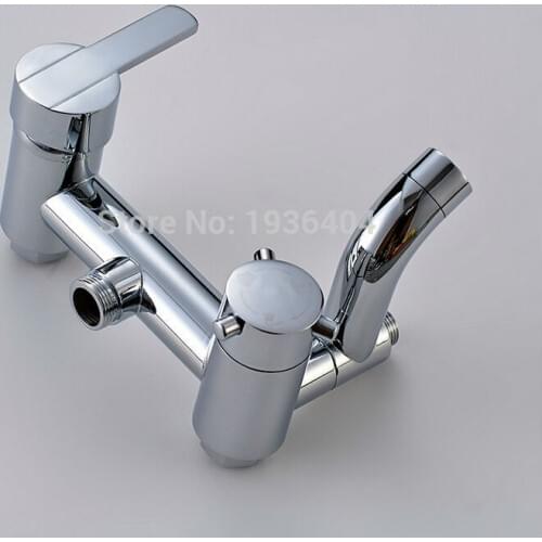Bathroom Shower Mixer In Wall Shower Faucet Hot and Cold Mixing Valve Chrome Polish Bathroom Shower Set CS1003