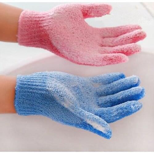 Five Fingers Bath Towel Gloves Shower Random Colors Body Wash Skin Spa Bath Scrubber Message Cleaning Sponge Bath Tools