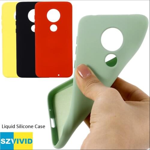 Liquid Silicone Case For Motorola Moto G7 Plus Play Power Soft Gel Rubber Thin Slim Protective