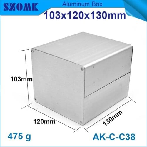 1 piece smooth surface aluminium housing enclosure for electronics junction case 103*120*130mm