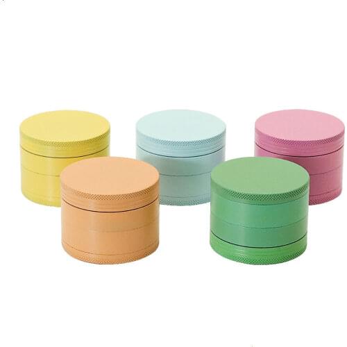4-layer Metal Herb Grinder Lovely Fresh Aluminum Alloy Tobacco Weed Grinder Manual Hand Grass Spice Crusher Smoking Accessories