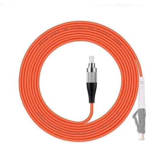 5pcs/lot FC/UPC-LC/UPC fiber optic patch cord 1M 2M 3M 5M 10M 15M Simplex Multimode optical fiber jumper Free shipping