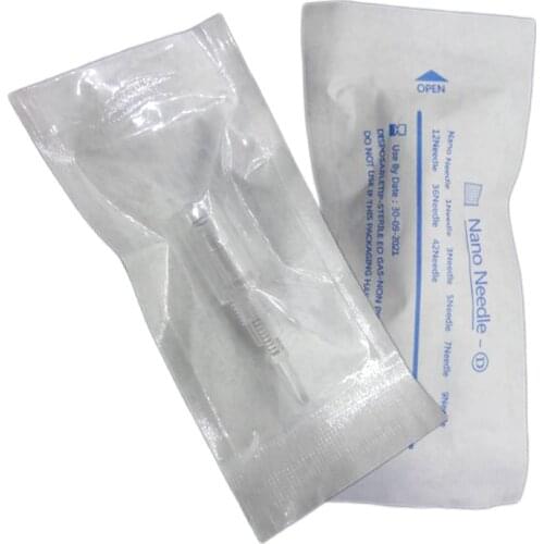 50pcs Tattoo Cartridge Needles Tips Microneedle Derma Pen Eyebrow Eyeliner Permanent Makeup 1 3 5 7 12 36Pins